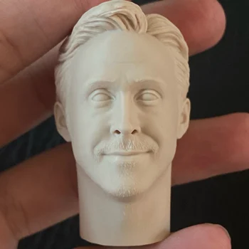 Ryan Gosling não Pintada Escala 1/6 Cantor Modo Masculino Soldado Cabeça de Esculpir Esculpir Acessório para 12 polegadas Figura de Ação Hobbies