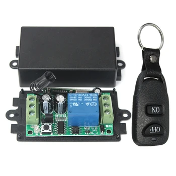 Dc 12V 10A 1Ch sem Fio Interruptor de Controle Remoto do Sistema Receptor Transmissor de 2 Botões Impermeável Remoto 433Mhz