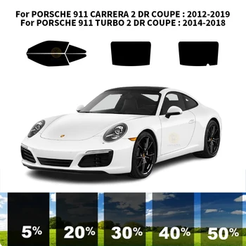 Pré-cortados nanoceramics carro UV Janela Matiz Kit de películas Automotivas Para o PORSCHE 911 CARRERA 2 DR COUPÉ 2012-2019
