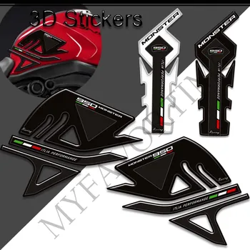 Para Ducati Monster 950 Motocicleta Adesivos Adesivos De Gás, Óleo Combustível Kit De Joelho Proteção Tank Pad Apertos