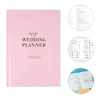 Planejador De Casamento Livro De Planejamento De Noiva Bloco De Notas Do Caderno Organizer Presente Diário Envolvimento Diário Duche Noiva Criativa Calendário