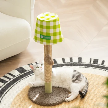 Mewoofun Sisal Gato Coçar Pós Brinquedo para o Gatinho Bonito Engraçado Gato pode Arranhar com Brinquedos de Gatos Interior Postos de Produtos para animais de Estimação
