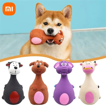 Xiaomi Látex Brinquedos Para Cão De Som Sibilante Elefante Vaca Animal Mastigue Borracha Vocal Brinquedo Pequeno, Os Cães De Grande Porte Mordida Resistente Brinquedo Interativo