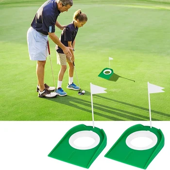 4Pcs de Golfe Colocar o Copo Com a Bandeira ABS Buraco de Golfe de Formação Aids Para Crianças Homens Mulheres ao ar livre Indoor Golfe