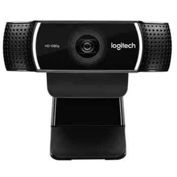 Logitech webcam HD C922 1080P full 720P microfone embutido chamada de vídeo, gravação de mudar de plano de fundo (incluindo t