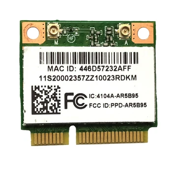 Atheros AR5B95 AR9285 Placa de Rede sem Fio De 2,4 G de 150 mbps PCI-E de Meia Altura da Placa de Rede interna para X230 G460