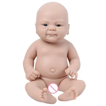 Blrags14 polegadas de Corpo Inteiro do Bebê de Silicone Reborn Dolls sem pintura Inacabada Realista Boneca Realistas Bebê Recém-nascido DIY em Branco Kit de Brinquedos