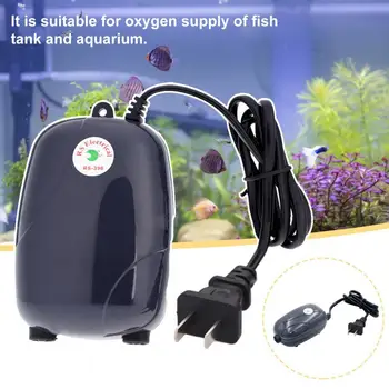 3/5W Aquário Bomba de Ar Fornecem o Oxigênio de Reprodução de Peixes Acessórios Plug EUA Ar Aerador Tanque de Peixes Oxigenador Aquário de Suprimentos