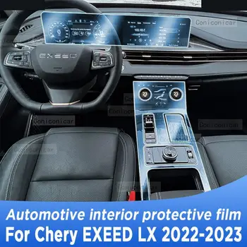 Para Chery EXEED LX 2022-2023 caixa de Velocidades Painel de Ecrã de Navegação Interior Automotivo TPU Película de Proteção, Tampa Anti-risco Adesivo
