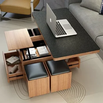 Multifuncional dobrável elevador mesa de café para a mesa de jantar mesa de madeira mesas de centro de mesa, plegable