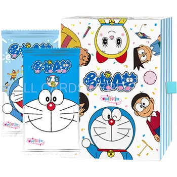 Doraemon Cartões Pouco Dingdang Gato Robô Anime Figura de Nobita Nobi Minamoto Shizuka Cartões de Terno Coleção de Cartas para Crianças Presentes