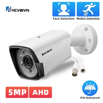 5MP AHD CCTV Analógico, Marcador de Vigilância por Vídeo Câmera Impermeável Exterior de Movimento Detecção de Rosto AHD de DVR, Câmeras de Segurança BNC XMeye