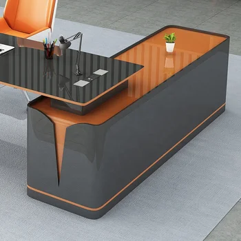 escritorio de oficina de Luxo, executiva, mesa de escritório CEO de mobiliário de Escritório, mobiliário comercial schreibtisch conjunto de mesa de escritório