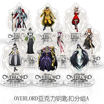 10cm Anime Overlord Acrílico com Suporte a Placa de Suporte do ambiente de Trabalho Overlord Figuras de Ação de Decoração chaveiro Brinquedos de Presente