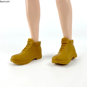 Boneca de moda de Tênis Para o Ken Menino Boneca Sapatos Marrom Sapatos Para Barbie Namorado Prince Ken 1/6 Bonecas Acessórios Brinquedos