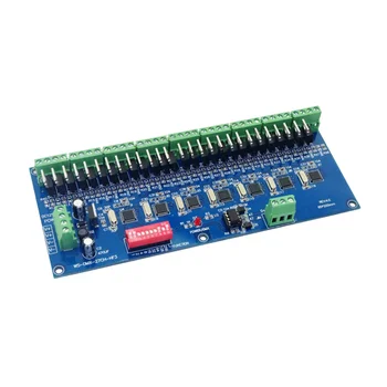 27A 24CH DMX512 Controlador LED 27 Canais Descodificador de Dimmer para a Lâmpada CONDUZIDA da Tira DC12V-24V WS-DMX-27CH-HF3