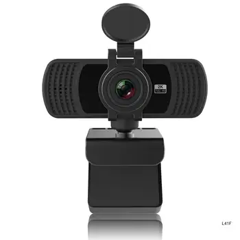 A focagem automática Webcam 1440P bate-Papo de Vídeo do Computador do PC Portátil Interno de Aula On-line Reuniões de Chamada de Vídeo da câmara web com Microfone