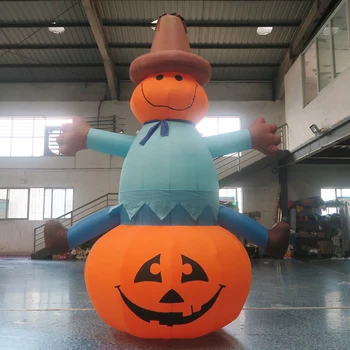 ar livre do navio 6mH Decoração de Halloween Inflável Abóbora Gigante Inflável Abóbora de Halloween para venda inflável de Abóbora cartoon