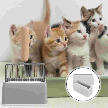 A Maca de gato de Colher da Base de dados de Casa Titulares Criativo Significa animal de Estimação Acessório resistente ao Desgaste Plástico Scooper, a lata de Lixo