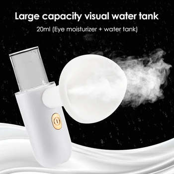Mini Nano Pulverizador de Névoa Cooler Navio Facial Umidificador Recarregável USB Hidratante Rosto Nebulizador Beleza Cuidados com a Pele Ferramentas