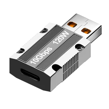 1 Peça de 120W, Digite C Ao Adaptador Otg USB Liga de Zinco Por Telefone Ipad Adaptador