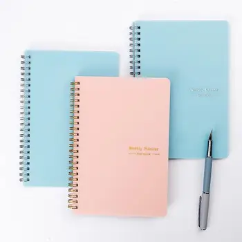 Útil Planejador De Notebook Engrossado Papel Prático Office Caderno A5 Diário Planejador Semanal Bobina Livro