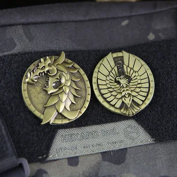 The Elder Scrolls Tático Patches Anima Periféricos Emblemas de Metal Jogo Moral Emblema na Mochila Militar Exterior a Braçadeira de capitão Gancho