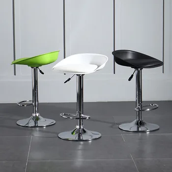 Alto luxo Balcão da Cozinha Fezes Designer Nórdicos Barra Ajustável Cadeira de Metal Simples de Design de Bancos De Bar ao ar livre Mobiliário HY