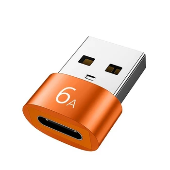 6A Tipo C Para USB 3.0 Adaptador OTG USB C Feminino Para Masculino USB Conversor Para Samsung Xiaomi Huawei