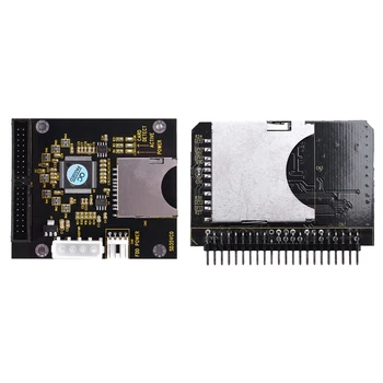 2 Pcs SD SDHC SDXC MMC Cartão de IDE de 3,5 Polegadas Adaptador Macho 40Pin e 44 Pinos