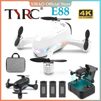 TYRC XK E88 Drone 4K HD, Câmera Dupla com FPV Fluxo Óptico Posicionamento do Helicóptero de RC Profissional Quadcopter Mini Dron Meninos Brinquedos