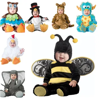 Halloween Natal Purim Fantasia De Bebê, Roupas De Menina Macaco, Urso Polar De Romper Do Bebê Fantasia De Menina De Chapéu De Meias De Criança Cosplay Conjunto