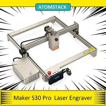 ATOMSTACK Maker S30 Pro Gravador do Laser Cutter, 33W Poder do Laser, Ar Auxiliar, de 0,01 mm de Gravura de Precisão, Offline Gravura,32-bit