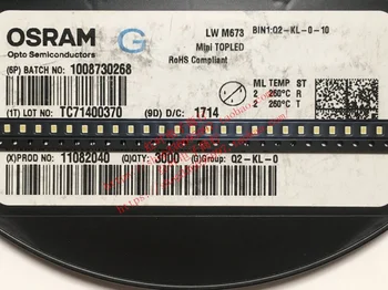 50pcs/OSRAM LWM673 Patch 0805 Cerâmica Brilhante 6500K Positivo Luz Branca LEVOU Lâmpada de Contas para Automóveis