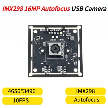 IMX298 16MP Autofoco Câmera USB Módulo,De 16 Megapixels AF Webcam HD，4656x3496 10FPS,Plug And Play Para o Android Linux Windows