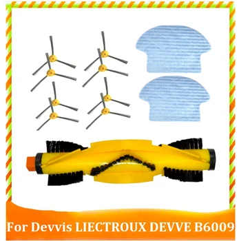 Acessórios de reposição Para Devvis Liectroux DEVVE B6009 Aspirador de pó Robótico Partes Principais do Lado do Pincel Mop Pano
